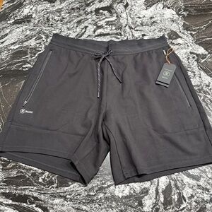 Roark El Morro Black Athletic Shorts with Drawstring